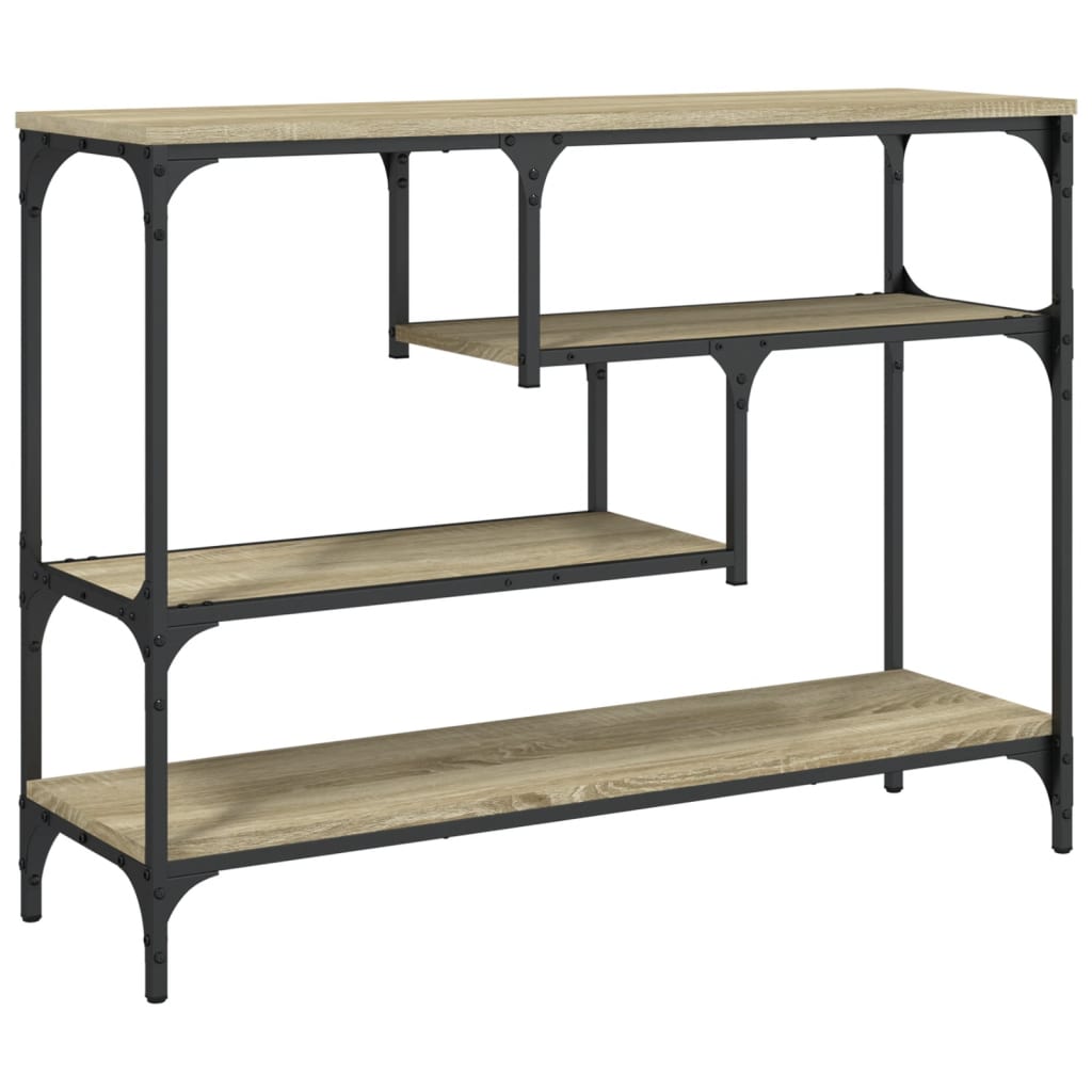 8721012339651_a_en_hd_1 vidaXL Console Table Sonoma Oak 100x30x75 cm Engineered Wood - Image 2