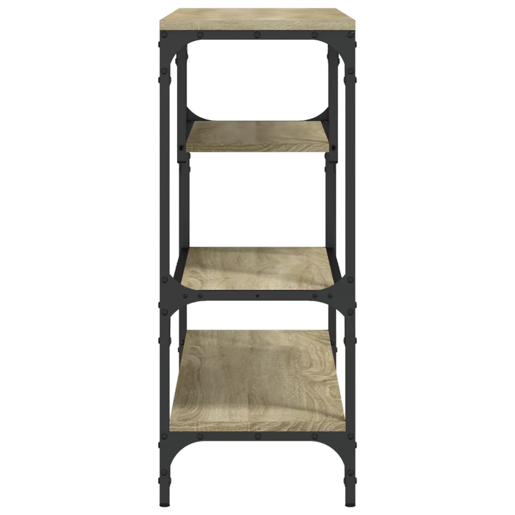 8721012339651_g_en_hd_4 vidaXL Console Table Sonoma Oak 100x30x75 cm Engineered Wood - Image 7