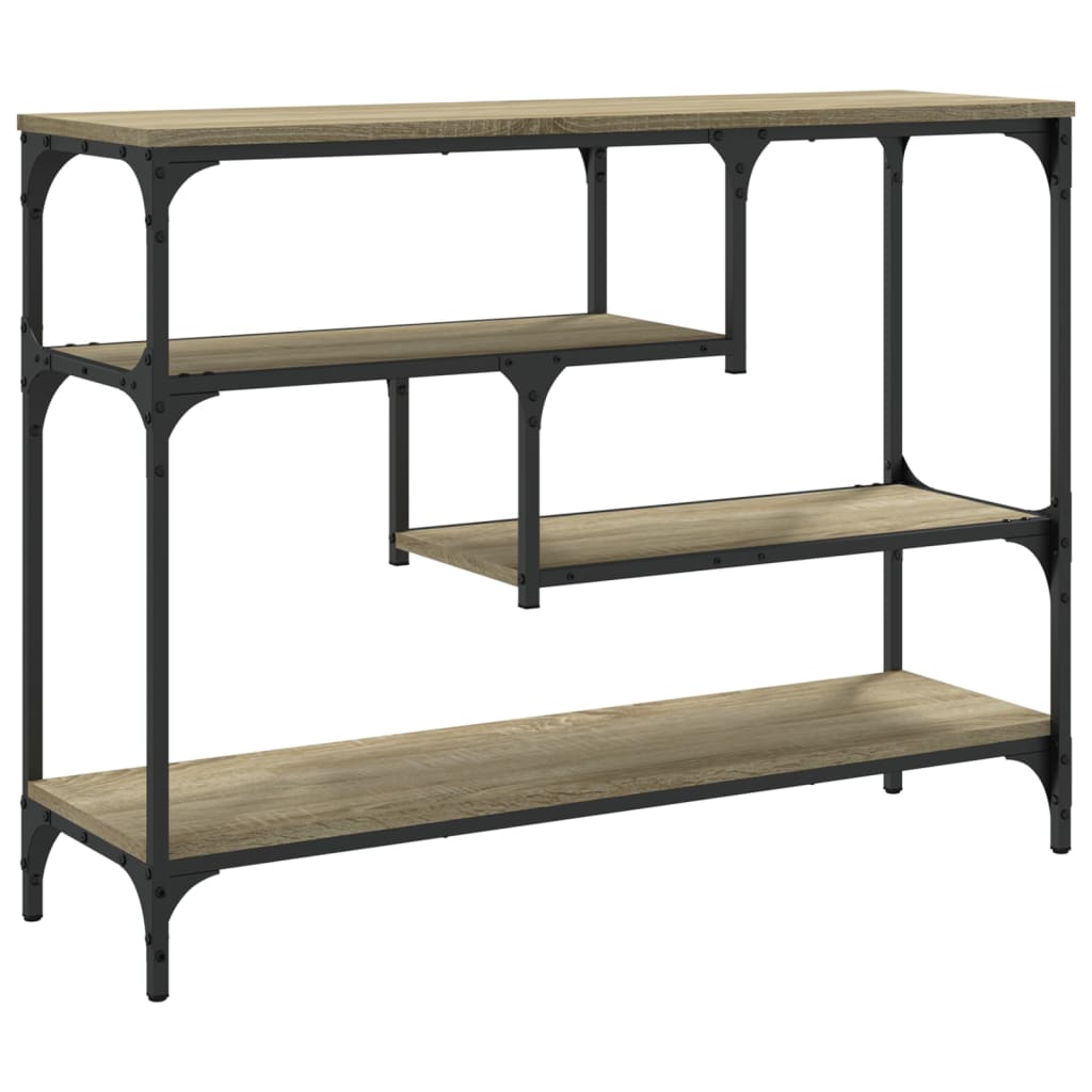 8721012339651_g_en_hd_5 vidaXL Console Table Sonoma Oak 100x30x75 cm Engineered Wood - Image 8