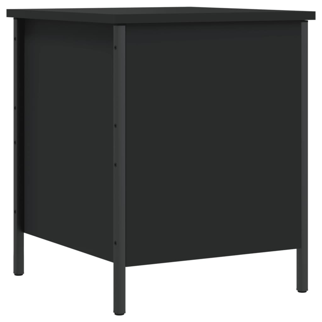 8721012340596_a_en_hd_1 vidaXL Storage Bench Black 40x42.5x50 cm Engineered Wood - Image 2