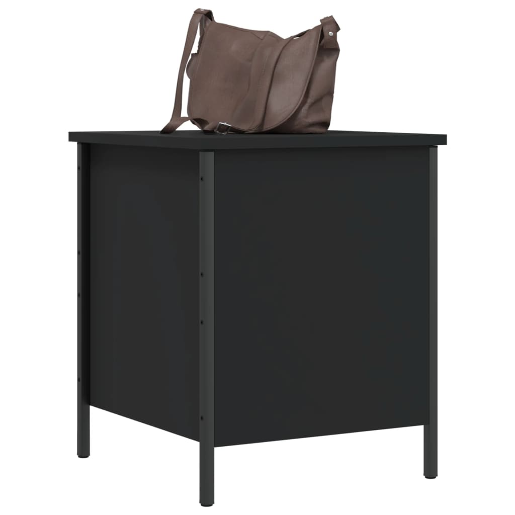 8721012340596_g_en_hd_2 vidaXL Storage Bench Black 40x42.5x50 cm Engineered Wood - Image 4