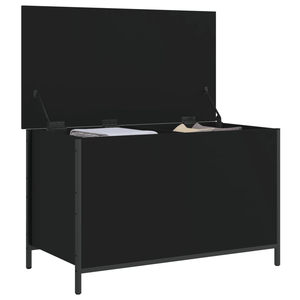 8721012340640_g_en_hd_3 vidaXL Storage Bench Black 80x42.5x50 cm Engineered Wood - Image 5