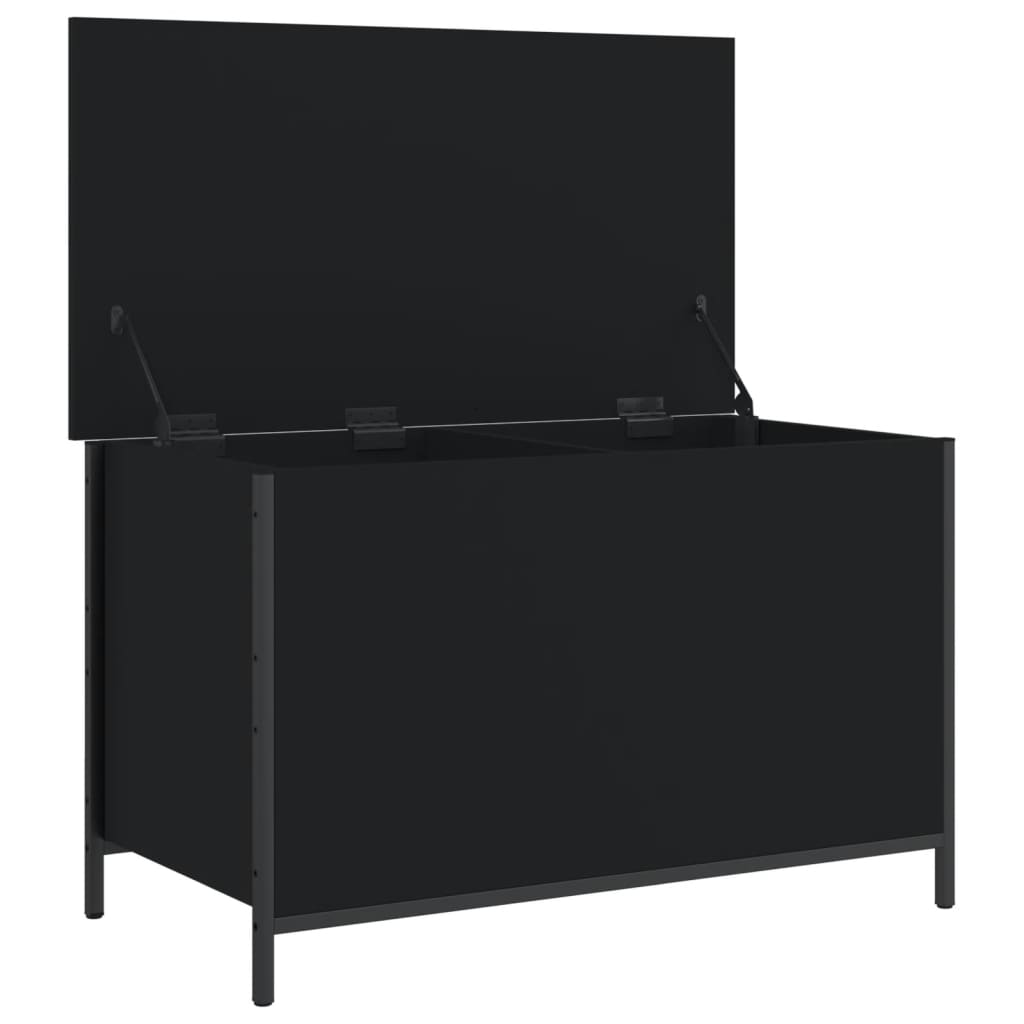 8721012340640_g_en_hd_4 vidaXL Storage Bench Black 80x42.5x50 cm Engineered Wood - Image 6