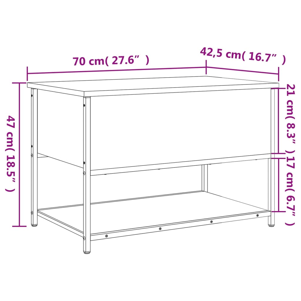8721012340695_g_en_hd_10 vidaXL Storage Bench Black 70x42.5x47 cm Engineered Wood - Image 12
