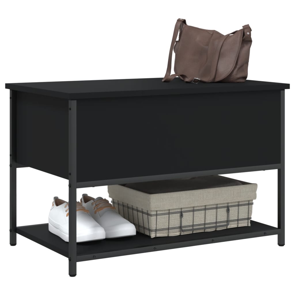 8721012340695_g_en_hd_2 vidaXL Storage Bench Black 70x42.5x47 cm Engineered Wood - Image 4