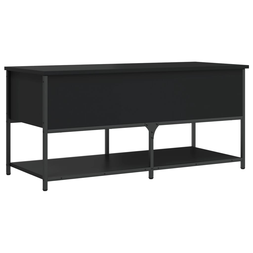 8721012340749_a_en_hd_1 vidaXL Storage Bench Black 100x42.5x47 cm Engineered Wood - Image 2