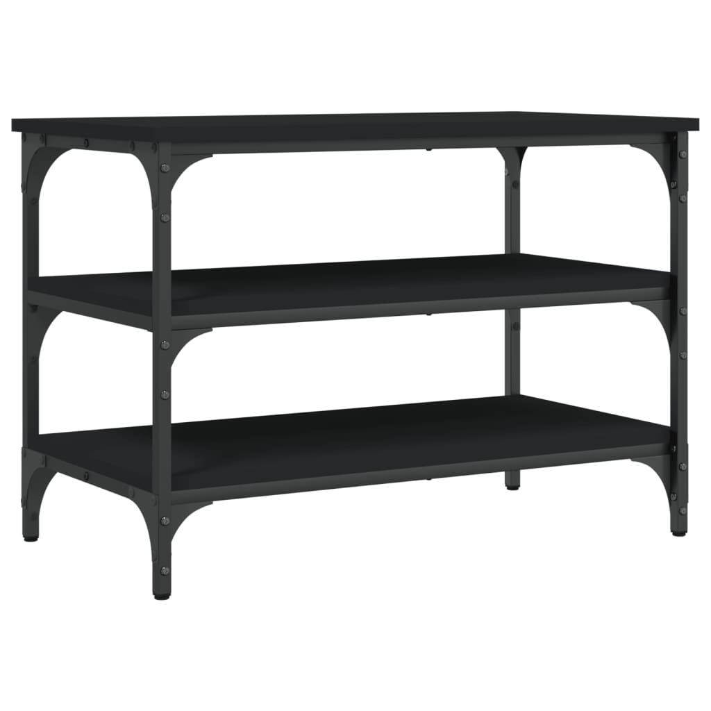 8721012340893_a_en_hd_1 vidaXL Shoe Bench Black 70x38.5x49 cm Engineered Wood - Image 2