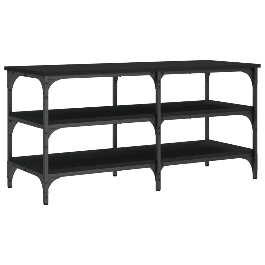 8721012340947_g_en_hd_5 vidaXL Shoe Bench Black 100x38.5x49 cm Engineered Wood - Image 7