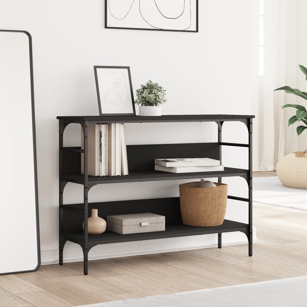 8721012341098_g_en_hd_1 vidaXL Console Table Black 100x32x75 cm Engineered Wood - Image 4