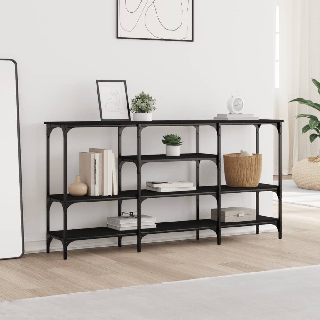 8721012341142_g_en_hd_1 vidaXL Console Table Black 160x29x80 cm Engineered Wood - Image 4