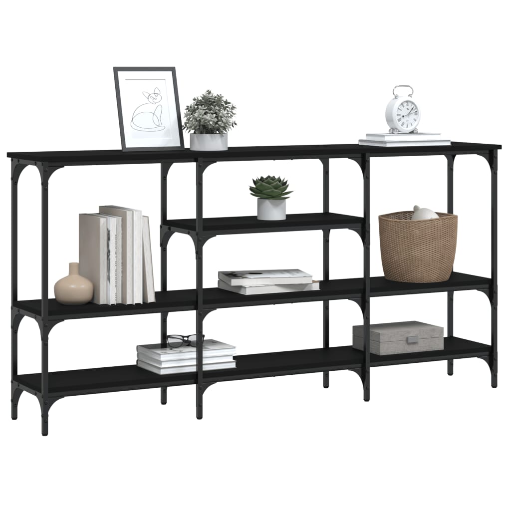 8721012341142_g_en_hd_2 vidaXL Console Table Black 160x29x80 cm Engineered Wood - Image 5