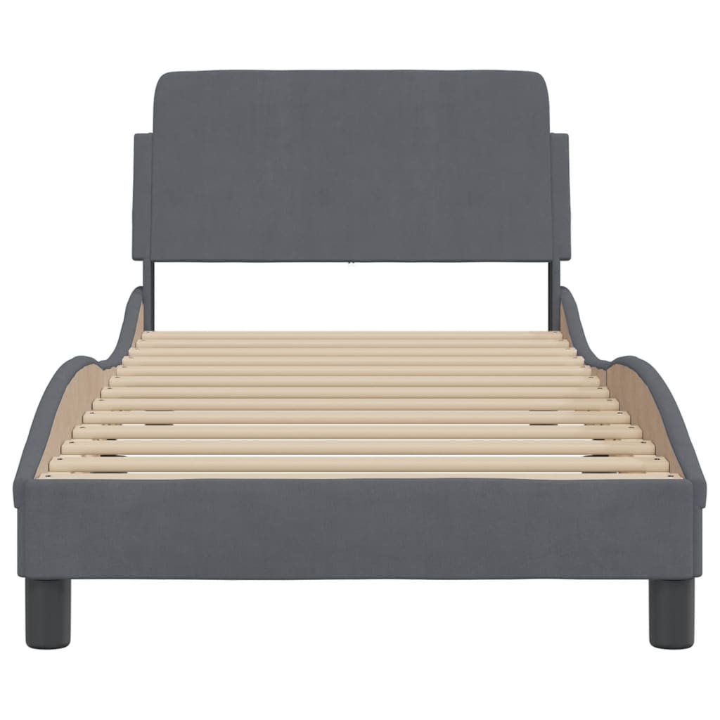 8721012341418_g_en_hd_2 vidaXL Bed Frame "Dover" Dark Grey 90x190 cm Velvet - Image 4