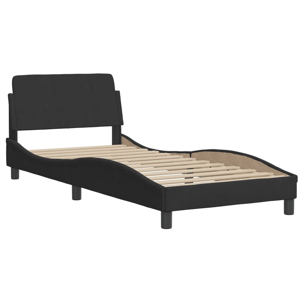 8721012341425_g_en_hd_1 vidaXL Bed Frame "Dover" Black 90x190 cm Velvet - Image 3