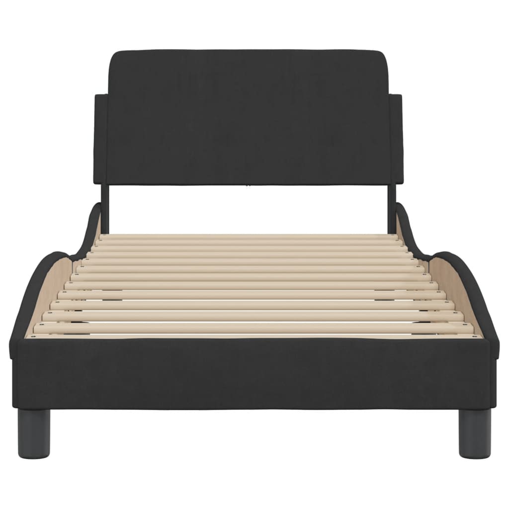 8721012341425_g_en_hd_2 vidaXL Bed Frame "Dover" Black 90x190 cm Velvet - Image 4