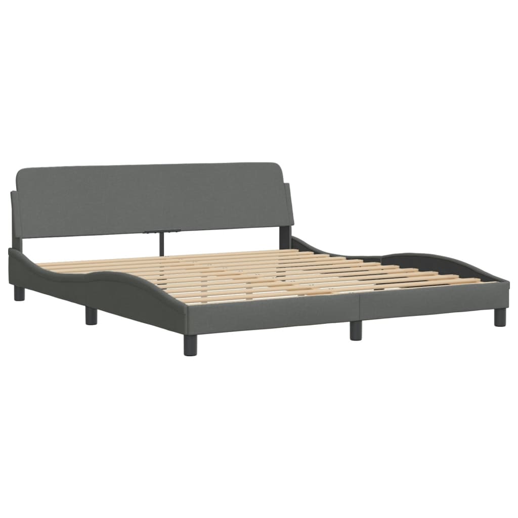8721012341456_g_en_hd_1 vidaXL Bed Frame "Dover" Dark Grey 180x200 cm King Fabric - Image 3