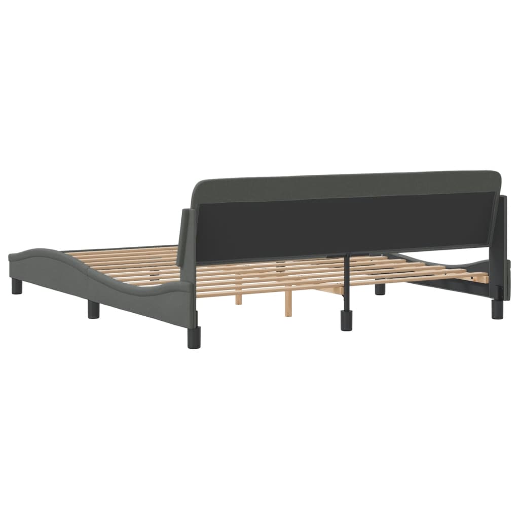 8721012341456_g_en_hd_4 vidaXL Bed Frame "Dover" Dark Grey 180x200 cm King Fabric - Image 6