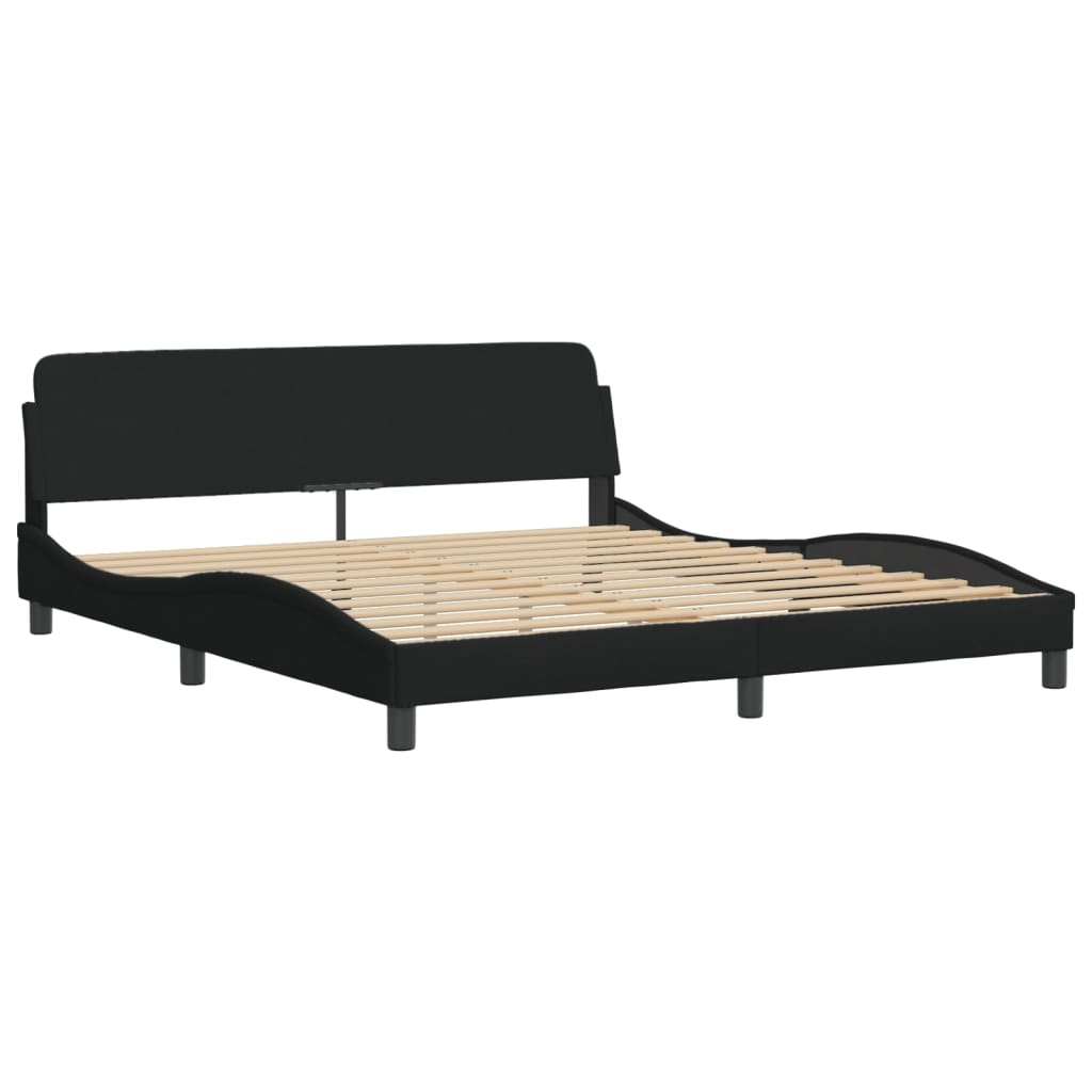 8721012341463_g_en_hd_1 vidaXL Bed Frame "Dover" Black 180x200 cm King Fabric - Image 3