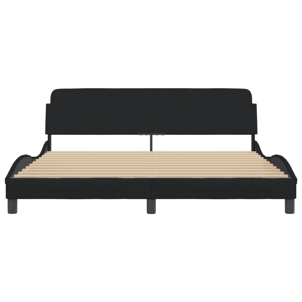 8721012341463_g_en_hd_2 vidaXL Bed Frame "Dover" Black 180x200 cm King Fabric - Image 4