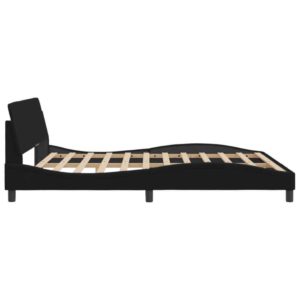 8721012341463_g_en_hd_3 vidaXL Bed Frame "Dover" Black 180x200 cm King Fabric - Image 5