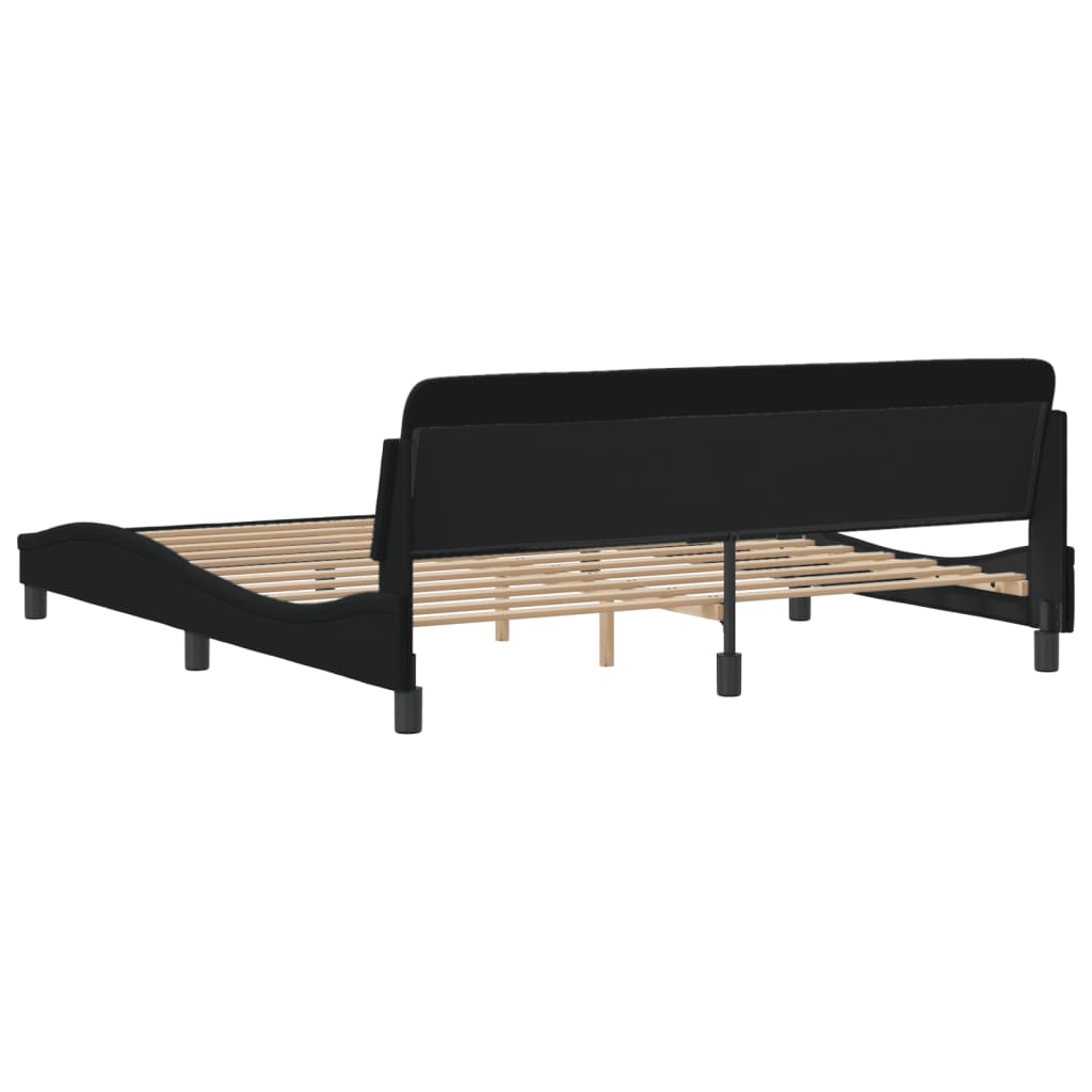 8721012341463_g_en_hd_4 vidaXL Bed Frame "Dover" Black 180x200 cm King Fabric - Image 6