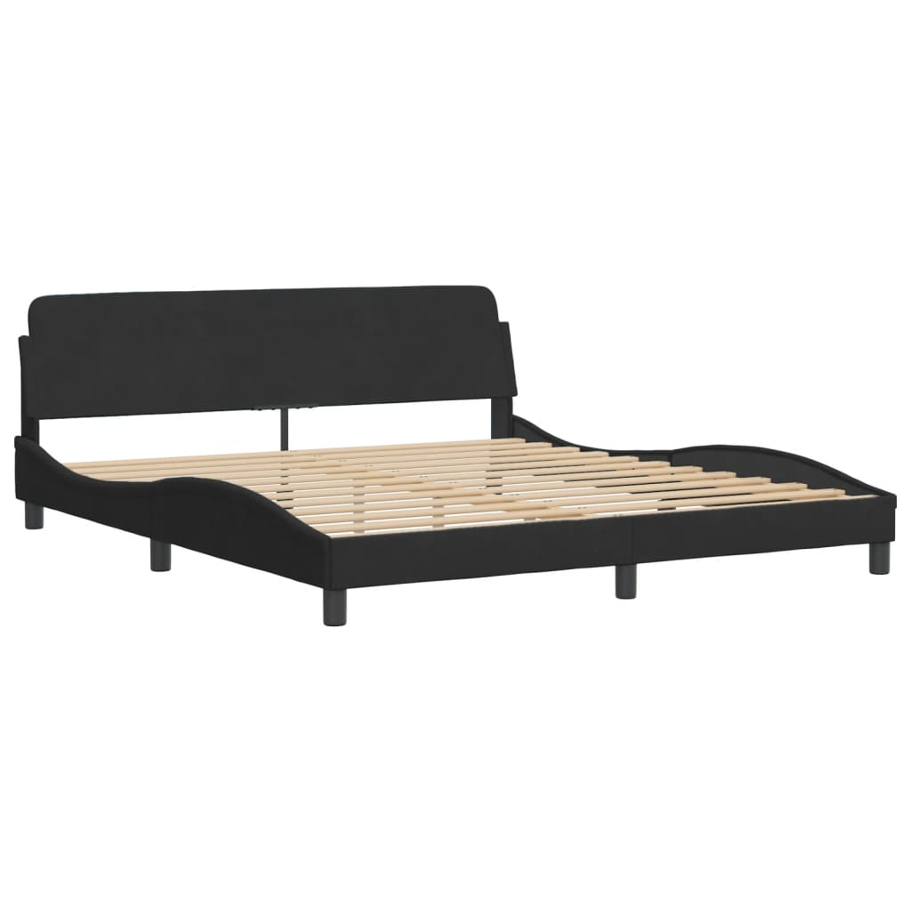 8721012341487_g_en_hd_1 vidaXL Bed Frame "Dover" Black 180x200 cm King Velvet - Image 3