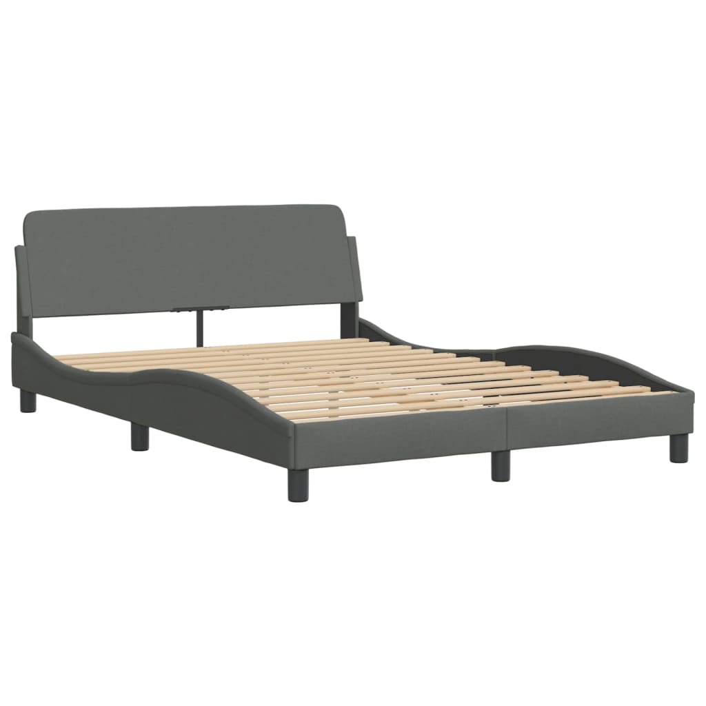 8721012341517_g_en_hd_1 vidaXL Bed Frame "Dover" Dark Grey 137x190 cm Double Fabric - Image 3