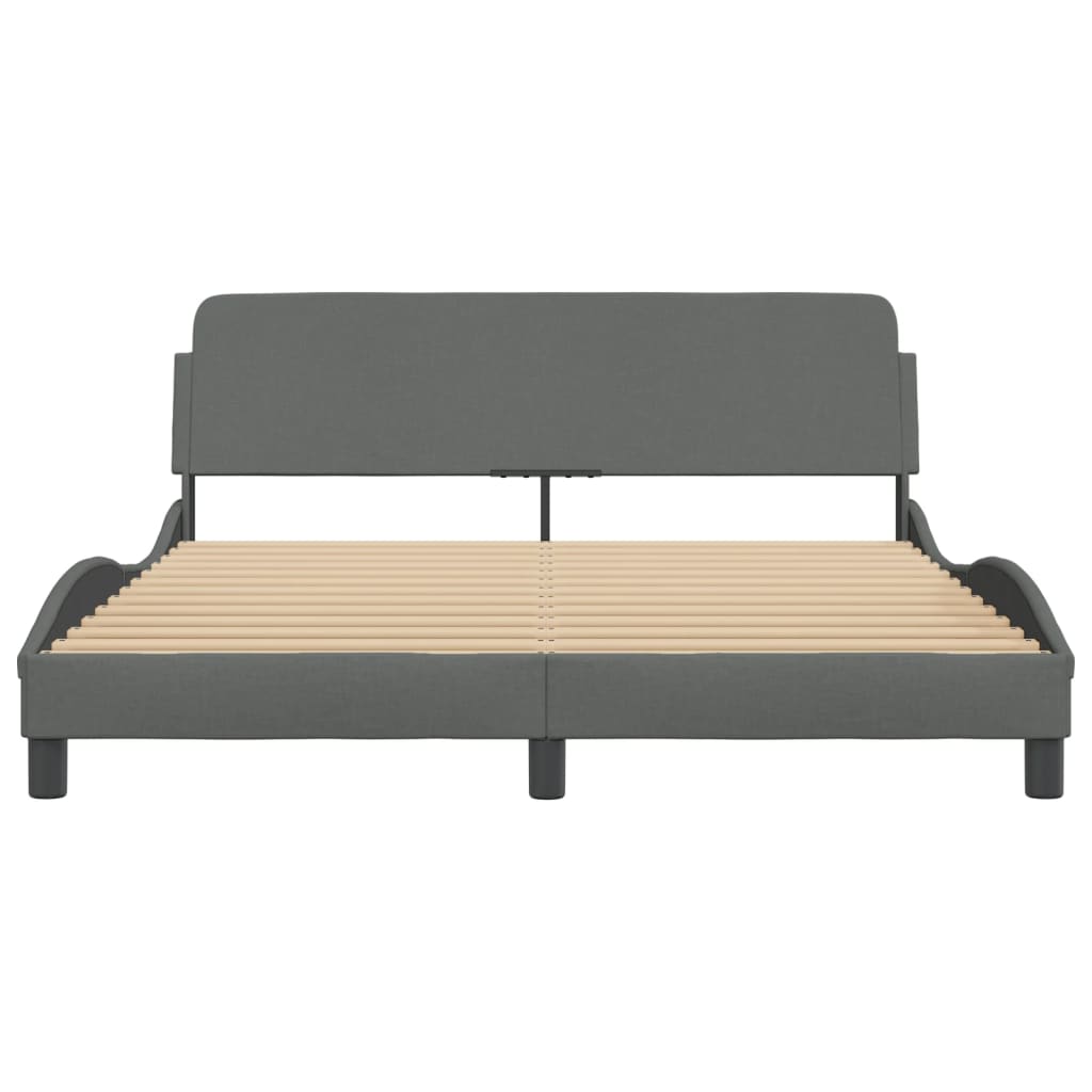 8721012341579_g_en_hd_2 vidaXL Bed Frame "Dover" Dark Grey 152x203 cm Queen Fabric - Image 4