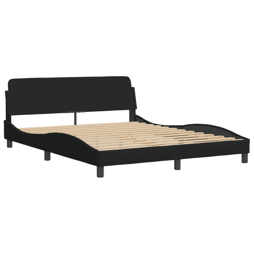 8721012341586_g_en_hd_1 vidaXL Bed Frame "Dover" Black 152x203 cm Queen Fabric - Image 3