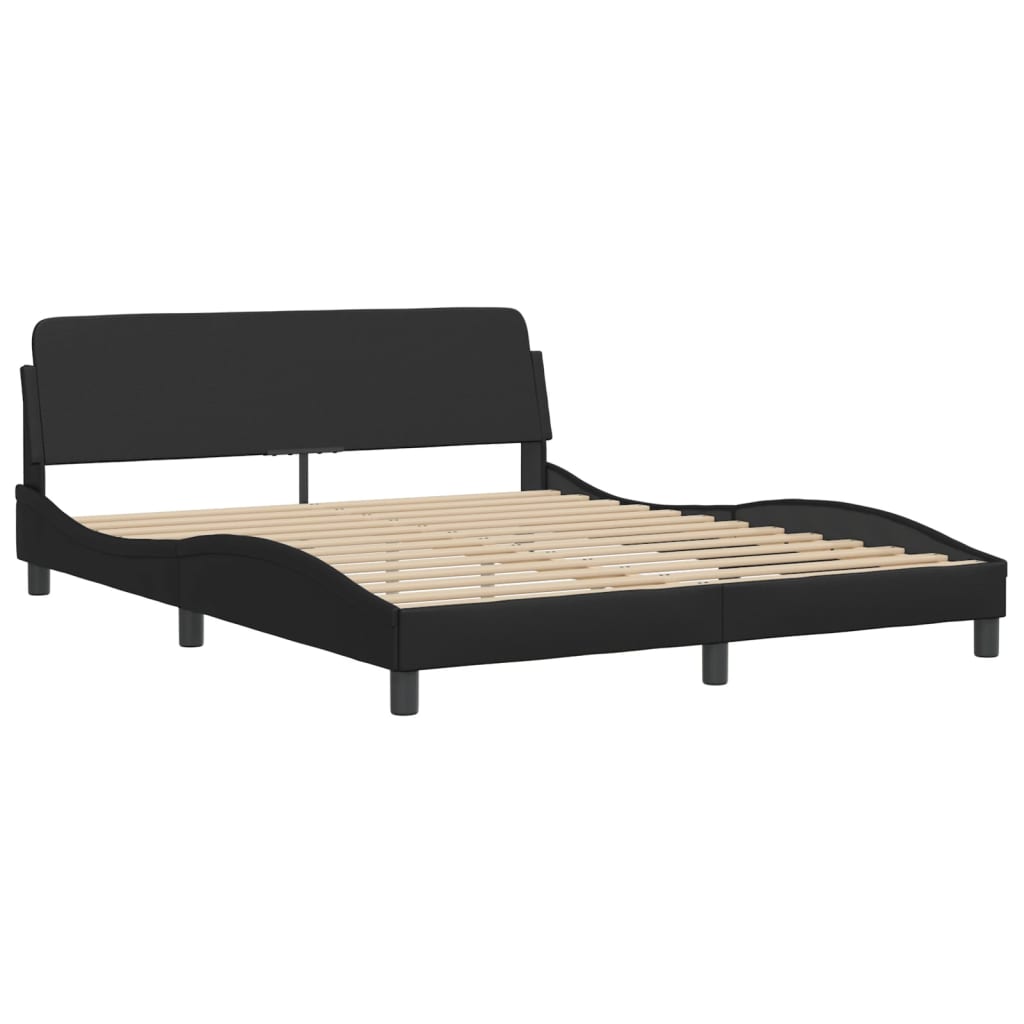 8721012341616_g_en_hd_1 vidaXL Bed Frame "Dover" Black 152x203 cm Queen Faux Leather - Image 3
