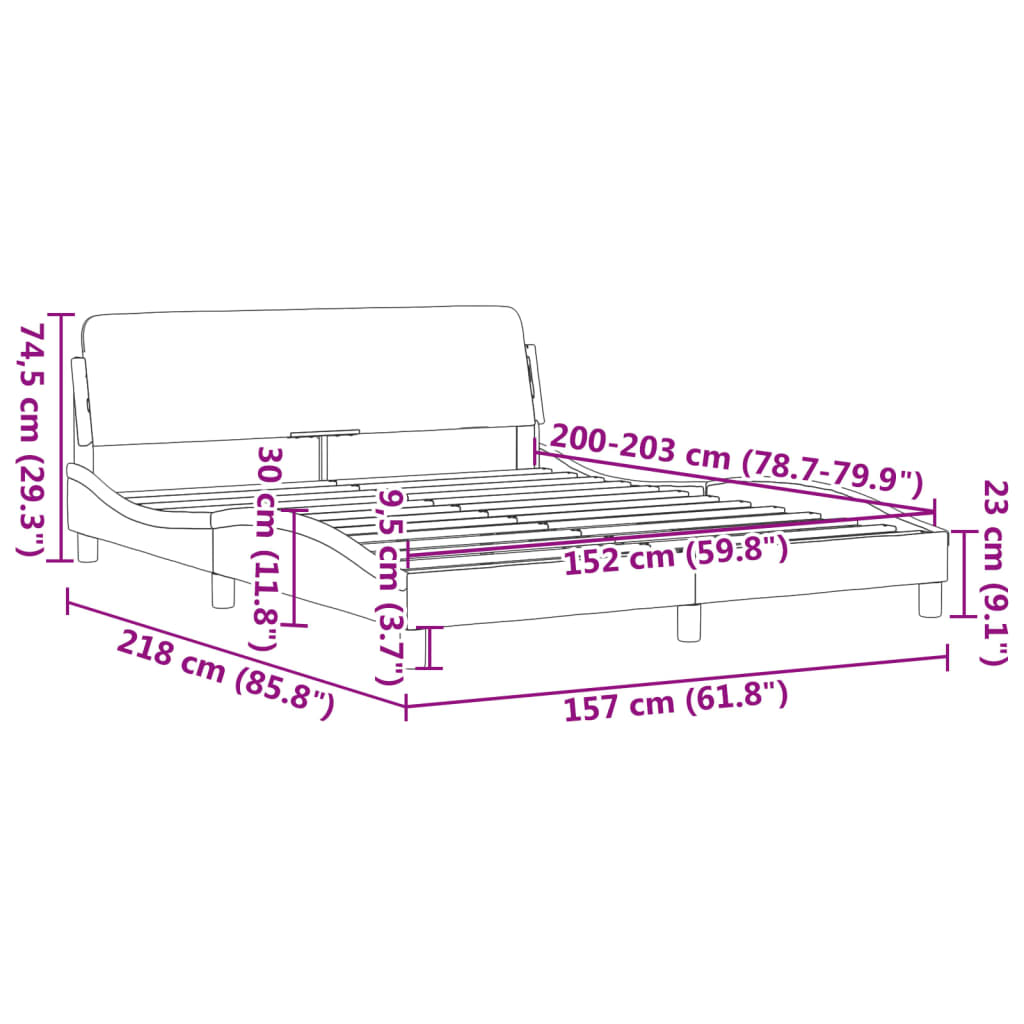 8721012341616_g_en_hd_7 vidaXL Bed Frame "Dover" Black 152x203 cm Queen Faux Leather - Image 9