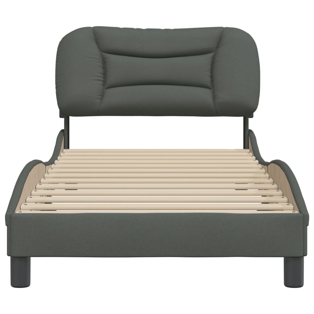 8721012342217_g_en_hd_2 vidaXL Bed Frame without Mattress "Hvar" Dark Grey 90x190 cm Fabric - Image 4