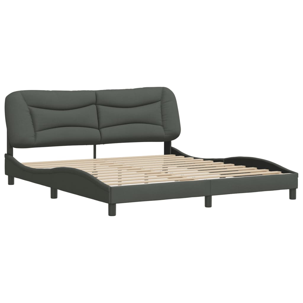 8721012342705_g_en_hd_1 vidaXL Bed Frame without Mattress "Hvar" Dark Grey 180x200 cm King Fabric - Image 3