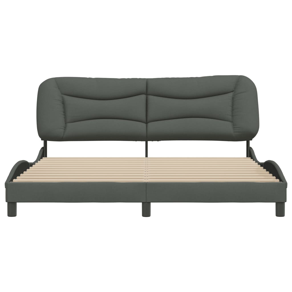 8721012342705_g_en_hd_2 vidaXL Bed Frame without Mattress "Hvar" Dark Grey 180x200 cm King Fabric - Image 4