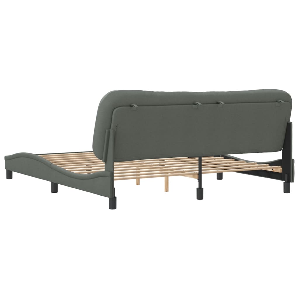 8721012342705_g_en_hd_4 vidaXL Bed Frame without Mattress "Hvar" Dark Grey 180x200 cm King Fabric - Image 6