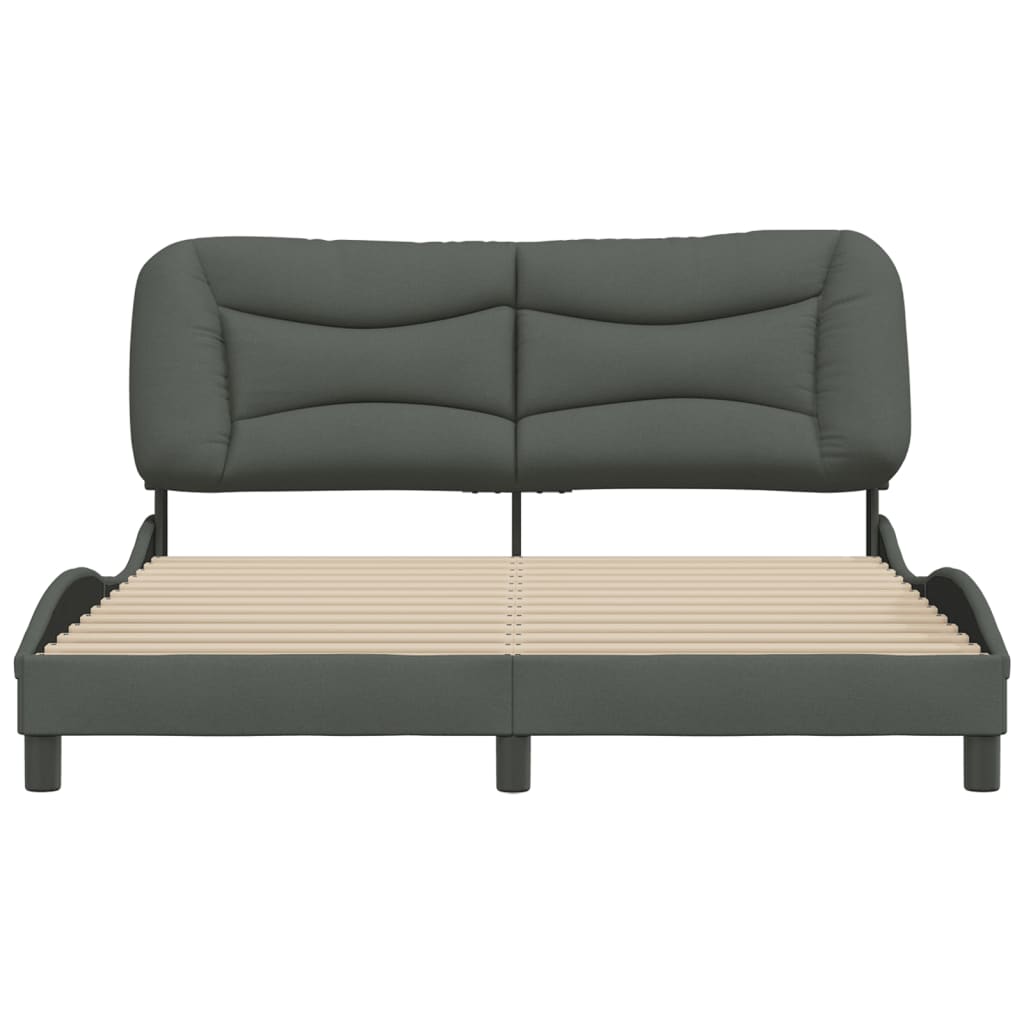 8721012342903_g_en_hd_3 vidaXL Bed Frame without Mattress "Hvar" Dark Grey 152x203 cm Queen Fabric - Image 5