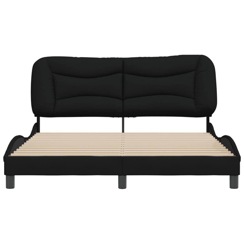 8721012342910_g_en_hd_3 vidaXL Bed Frame without Mattress "Hvar" Black 152x203 cm Queen Fabric - Image 5