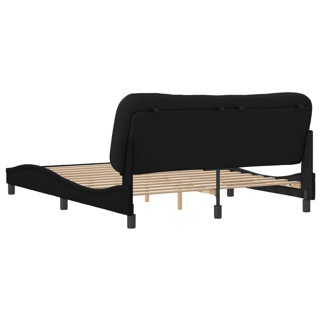 8721012342910_g_en_hd_5 vidaXL Bed Frame without Mattress "Hvar" Black 152x203 cm Queen Fabric - Image 7