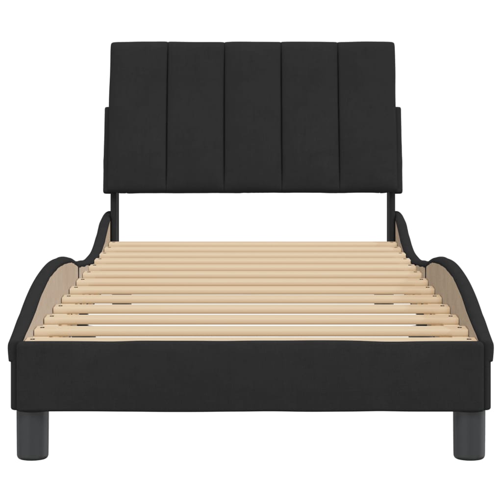 8721012343047_g_en_hd_3 vidaXL Bed Frame without Mattress "Hanko" Black 90x190 cm Velvet - Image 5