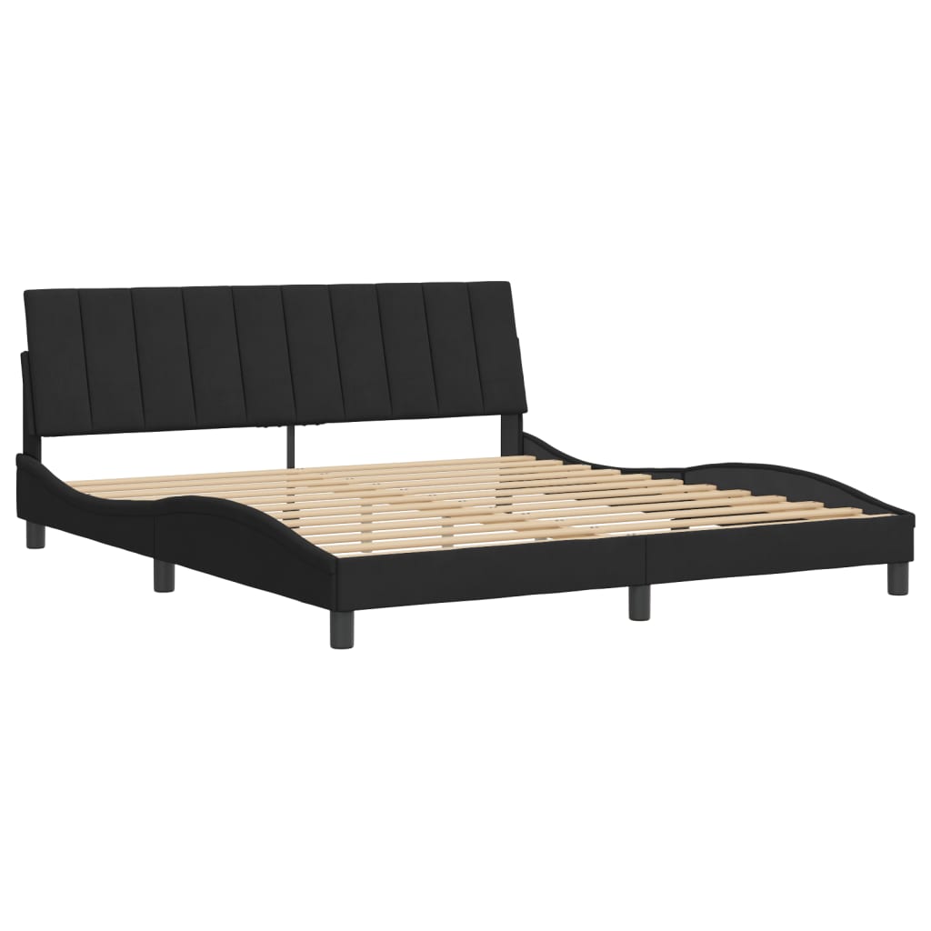 8721012343467_g_en_hd_2 vidaXL Bed Frame without Mattress "Hanko" Black 180x200 cm King Velvet - Image 4