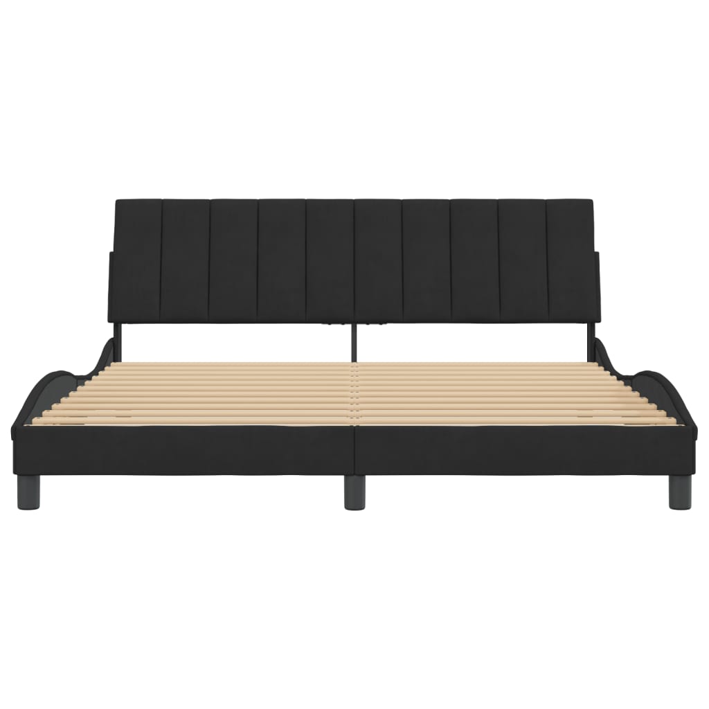 8721012343467_g_en_hd_3 vidaXL Bed Frame without Mattress "Hanko" Black 180x200 cm King Velvet - Image 5