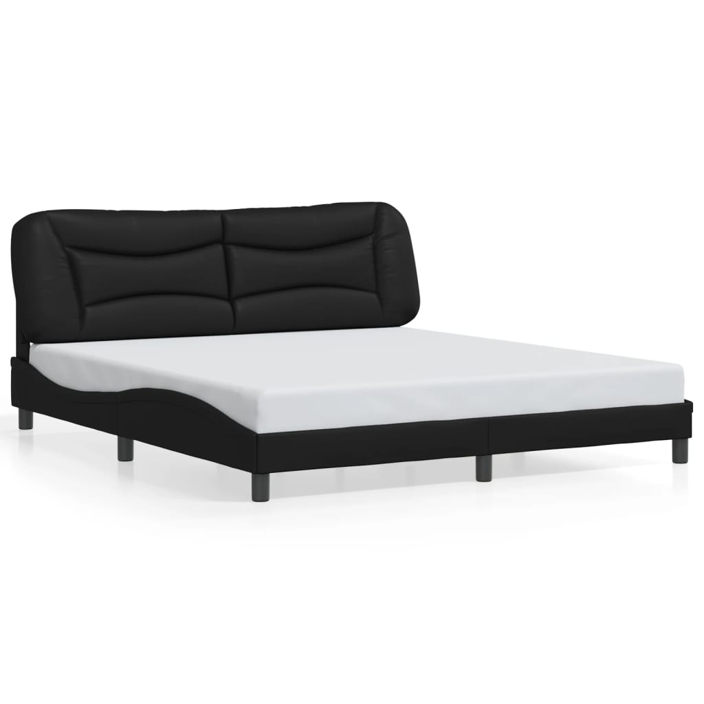 8721012344990_a_en_hd_1 vidaXL Bed Frame without Mattress "Hvar" Black 180x200 cm King Faux Leather - Image 2