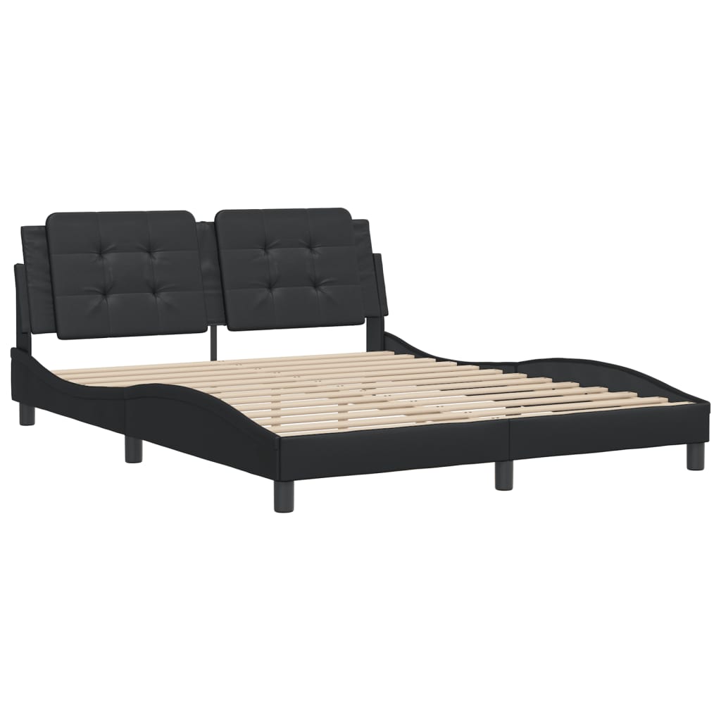 8721012347045_g_en_hd_1 vidaXL Bed Frame without Mattress "Zadar" Black 152x203 cm Queen Faux Leather - Image 3