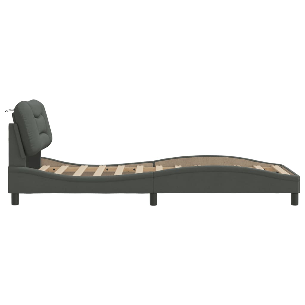 8721012347137_g_en_hd_3 vidaXL Bed Frame without Mattress "Hvar" Dark Grey 90x190 cm Fabric - Image 5