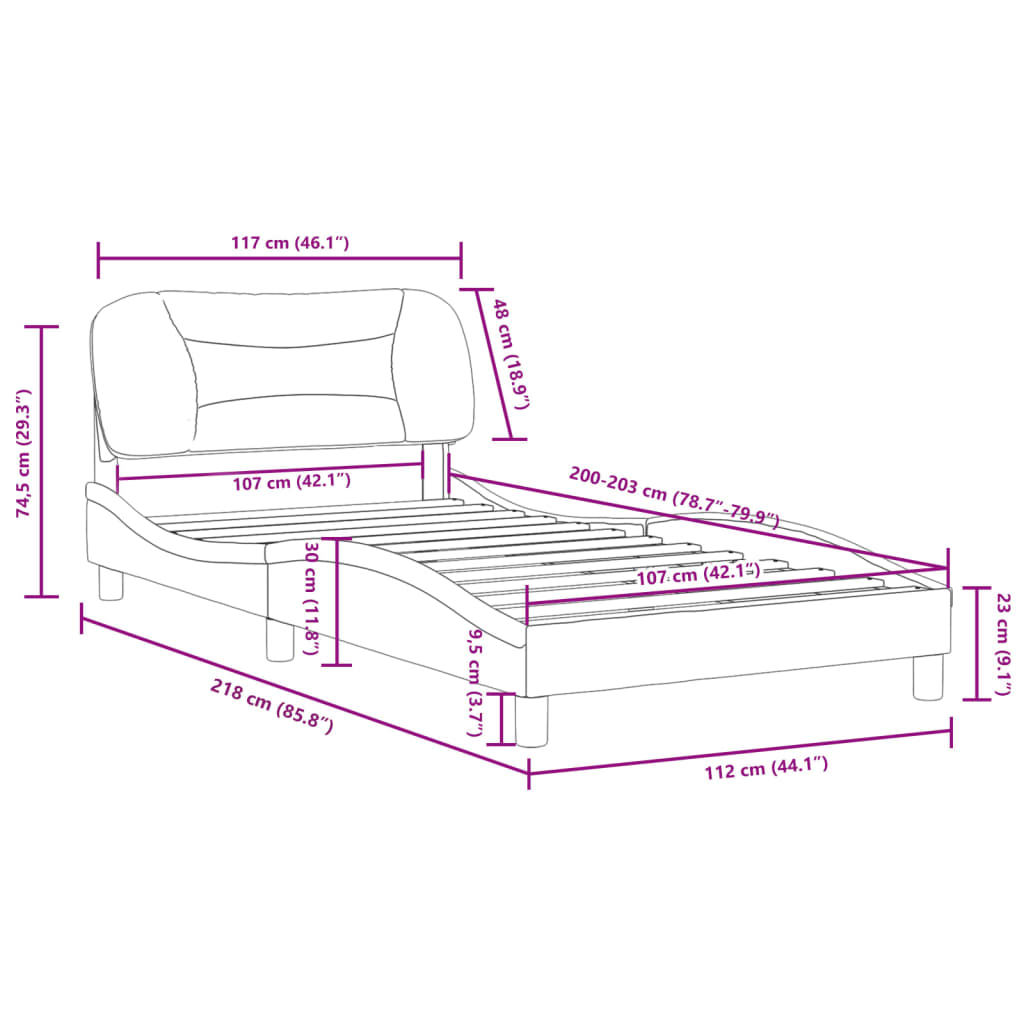 8721012347151_g_en_hd_10 vidaXL Bed Frame without Mattress "Hvar" Dark Grey 107x203 cm King Single Fabric - Image 12