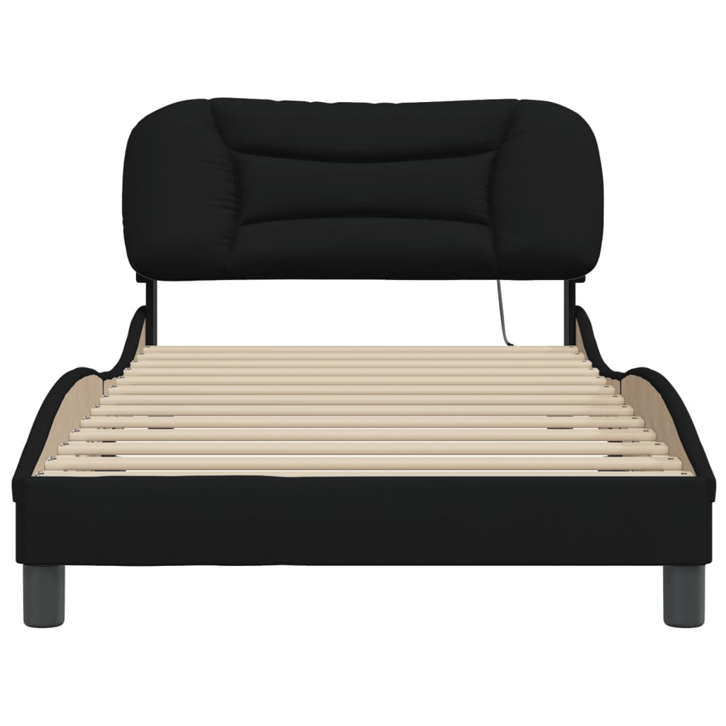 8721012347168_g_en_hd_2 vidaXL Bed Frame without Mattress "Hvar" Black 107x203 cm King Single Fabric - Image 4