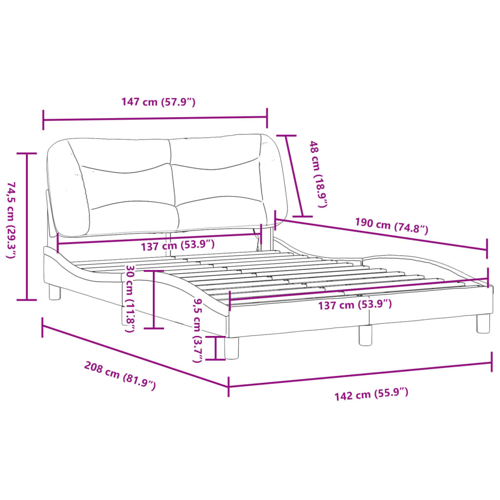 8721012347175_g_en_hd_10 vidaXL Bed Frame without Mattress "Hvar" Dark Grey 137x190 cm Double Fabric - Image 12