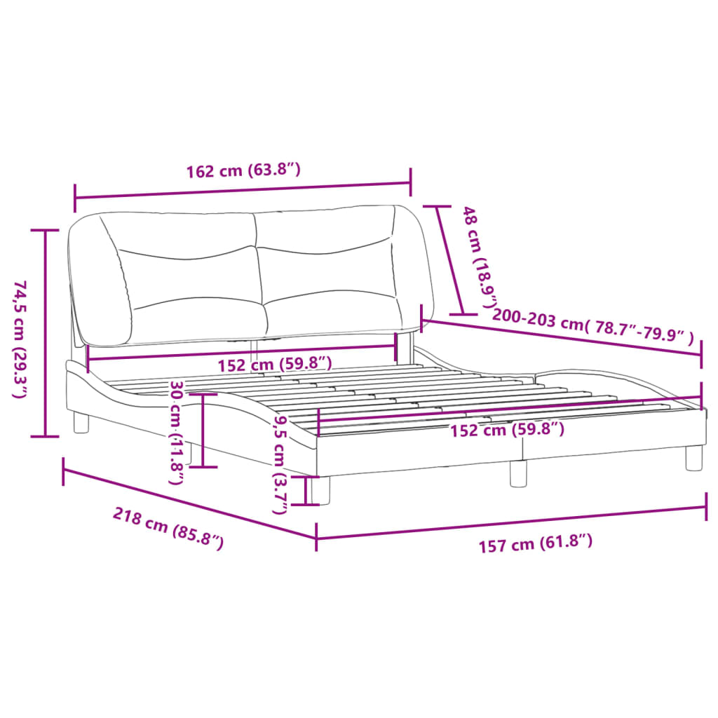 8721012347205_g_en_hd_10 vidaXL Bed Frame without Mattress "Hvar" Black 152x203 cm Queen Fabric - Image 12
