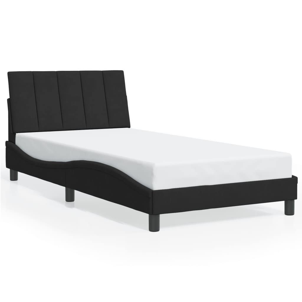 8721012347267_a_en_hd_1 vidaXL Bed Frame without Mattress "Hanko" Black 107x203 cm King Single Velvet - Image 2