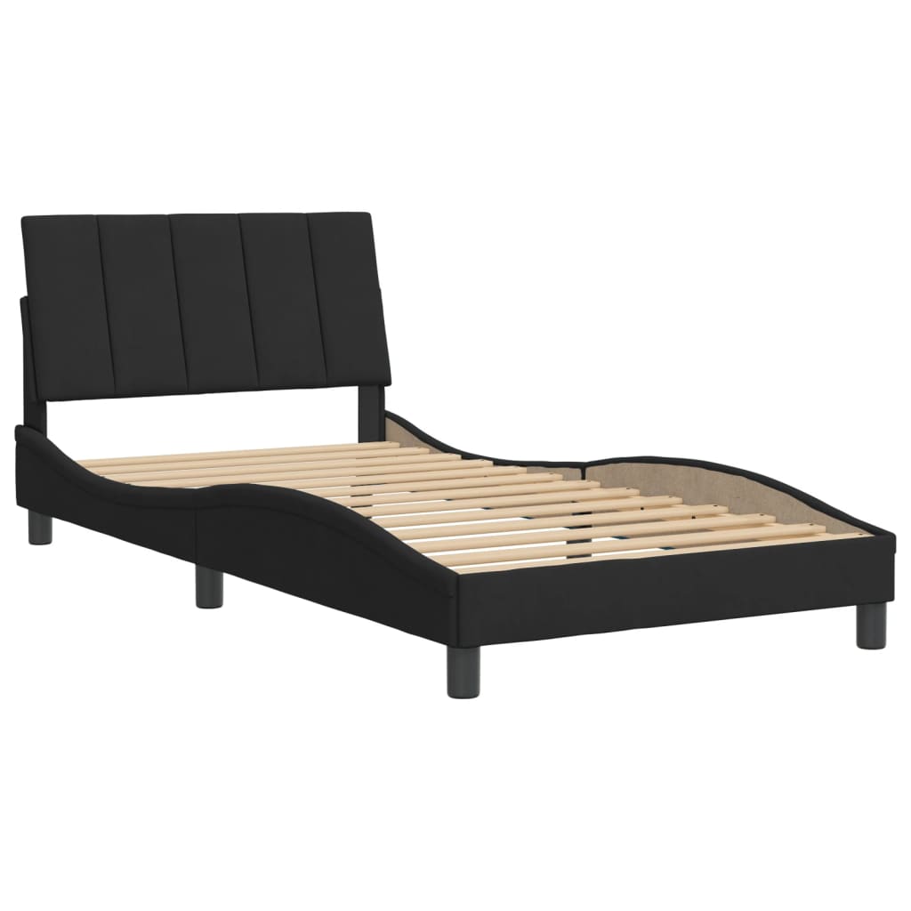 8721012347267_g_en_hd_1 vidaXL Bed Frame without Mattress "Hanko" Black 107x203 cm King Single Velvet - Image 3