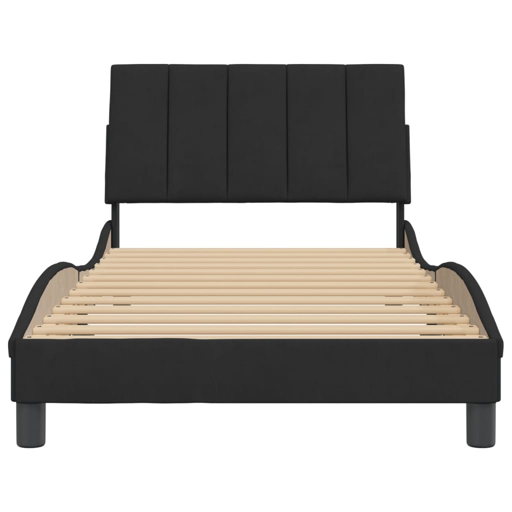 8721012347267_g_en_hd_2 vidaXL Bed Frame without Mattress "Hanko" Black 107x203 cm King Single Velvet - Image 4